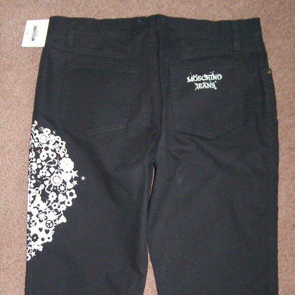 🌟 New MOSCHINO JEANS size 8 Black Pants/jeans - Picture 12 of 15